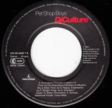 Pet Shop Boys - DJ Culture