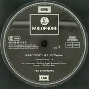 12inch Vinyl Single - Pet Shop Boys - Was It Worth It?