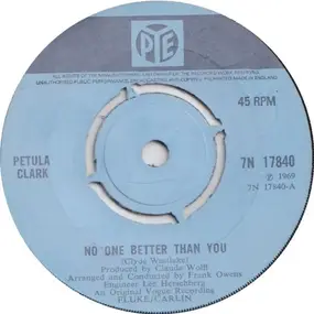 Petula Clark - No One Better Than You