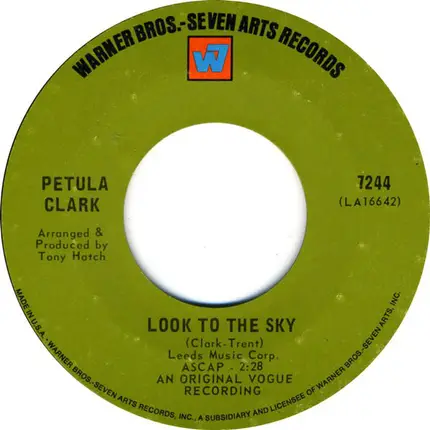 Petula Clark - American Boy / Look To The Sky