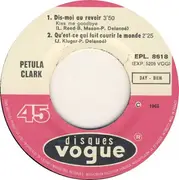 7inch Vinyl Single - Petula Clark - Dis-Moi Au Revoir