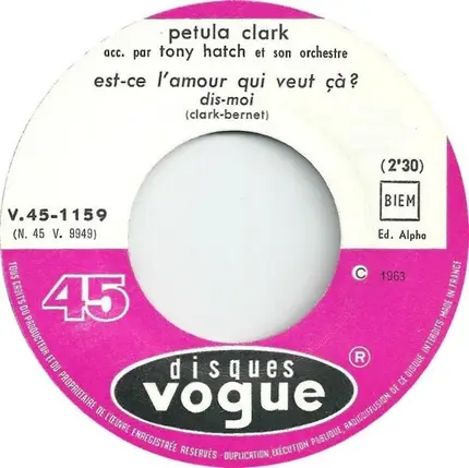 Petula Clark - Entre Nous Il Est Fou