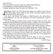 CD - Petula Clark - Just Petula