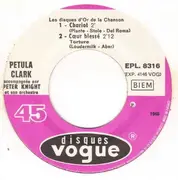 7inch Vinyl Single - Petula Clark - Les Disques D'Or De La Chanson - EP