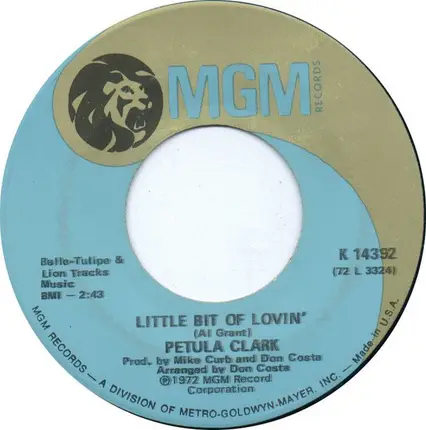 Petula Clark - My Guy / Little Bit Of Lovin'