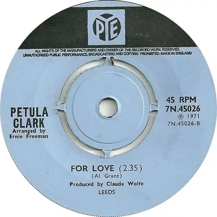 Petula Clark - The Song Of My Life