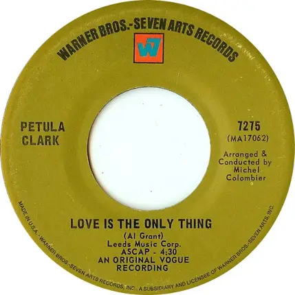 Petula Clark - Happy Heart / Love Is The Only Thing