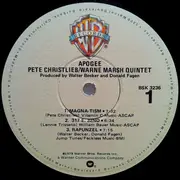 LP - Pete Christlieb / Warne Marsh Quintet - Apogee