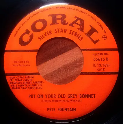 Pete Fountain - Maria Elena / Put On Your Old Grey Bonnet