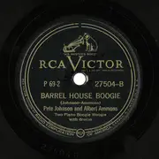 Schellack - Pete Johnson , Albert Ammons - 8 To The Bar (Two Piano Boogie Woogie For Dancing) - Hardcover Album 4x Shellac