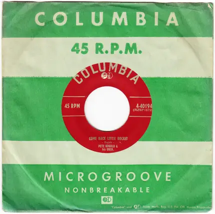 Pete Rugolo Orchestra - Come Back Little Rocket / That Old Black Magic
