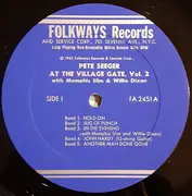 LP - Pete Seeger With Memphis Slim & Willie Dixon - Pete Seeger At The Village Gate, Vol. 2 - + Booklet