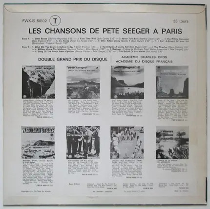 Pete Seeger - Les Chansons De Pete Seeger À Paris
