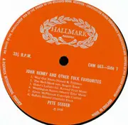 LP - Pete Seeger - Pete Seeger Sings John Henry And Other Folk Favourites