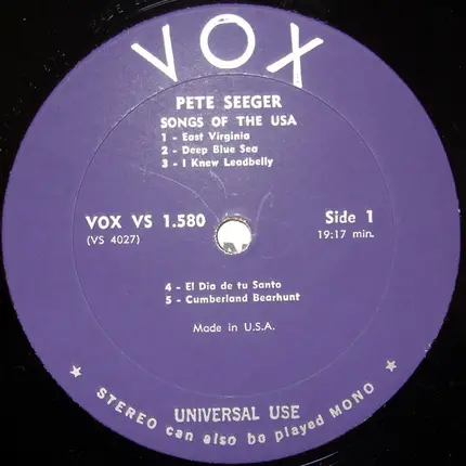 Pete Seeger - Songs Of The USA