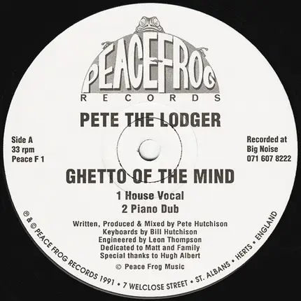 Pete The Lodger - Ghetto Of The Mind