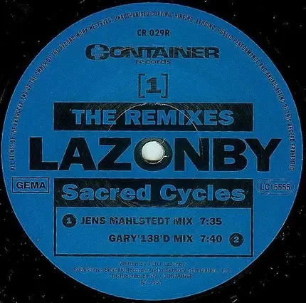 Lazonby, Pete Lazonby - Sacred Cycles (Remixes)