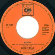 7inch Vinyl Single - Peter Thomas Sound Orchestra / Sir Peter And His Oldtimer - Melissa / Black & White-Charleston