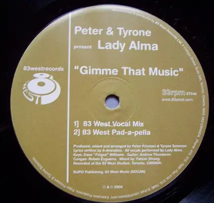 Peter & Tyrone Present Lady Alma - Gimme That Music