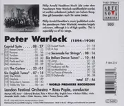 CD - Peter Warlock - Capriol Suite; The Curlew; Six English Tunes; Serenade; Six Italian Dance Tunes