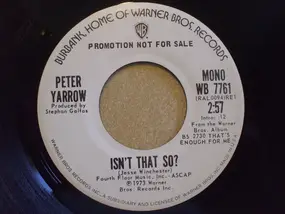 Peter Yarrow - Isn't That So?