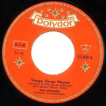Peter Alexander - Venga, Venga Musica
