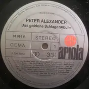 LP - Peter Alexander - Das Goldene Schlageralbum