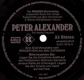 Peter Alexander - Für Meine Freunde ‎