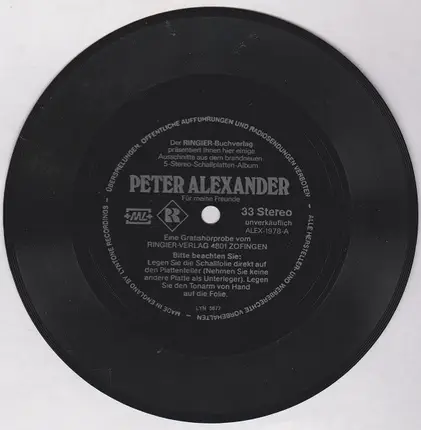 Peter Alexander - Für Meine Freunde ‎