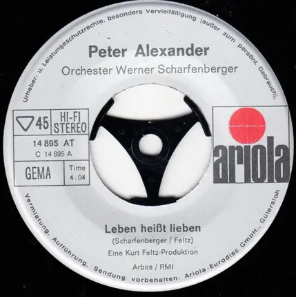 Peter Alexander - Leben Heisst Lieben