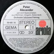 LP - Peter Alexander - Peter Alexander Serviert Spezialitäten Aus Böhmen, Ungarn, Österreich