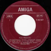 7inch Vinyl Single - Peter Alexander - Peter Alexander - red Label