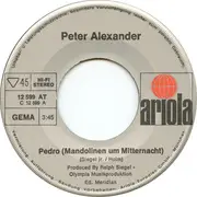 7inch Vinyl Single - Peter Alexander - Pedro (Mandolinen Um Mitternacht)