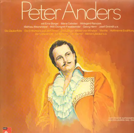 Peter Anders - Historische Aufnahmen aus den Jahren 1942-1946
