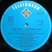 LP - Peter Anders - Der Lyrische Tenor