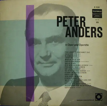 Peter Anders - In Oper Und Operette