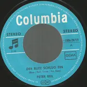 7inch Vinyl Single - Peter Beil - Der Blitz Schlug Ein / Goldenes Haar