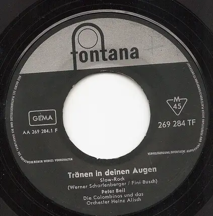 Peter Beil - Tränen In Deinen Augen / Corinna, Corinna