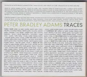 CD - Peter Bradley Adams - Traces - Digipack