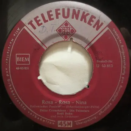 Peter Cornehlsen - Die Telestars - Bettina / Rosa - Rosa - Nina