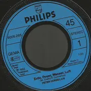 7inch Vinyl Single - Peter Cornelius - Erde, Feuer, Wasser, Luft