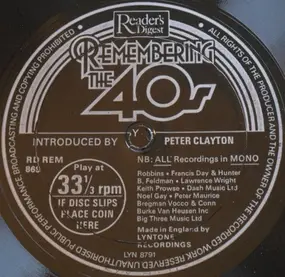 Peter Clayton - Remembering The 40s