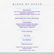 CD - Peter Davison - Winds Of Space