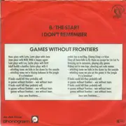 7inch Vinyl Single - Peter Gabriel - Games Without Frontiers