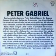 7inch Vinyl Single - Peter Gabriel - Solsbury Hill
