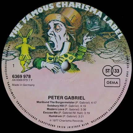 Peter Gabriel - Peter Gabriel 1 (Car)
