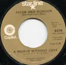 7inch Vinyl Single - Peter & Gordon - A World Without Love / Nobody I Know