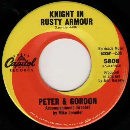 Peter & Gordon - Knight in Rusty Armour