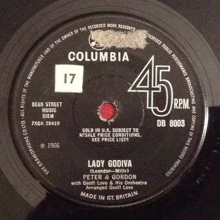 Peter & Gordon - Lady Godiva