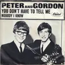 7inch Vinyl Single - Peter & Gordon - Nobody I Know